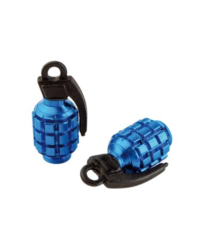 CAPUCHON/BOUCHON VALVE TUN'R GRENADE BLEU (X2)
