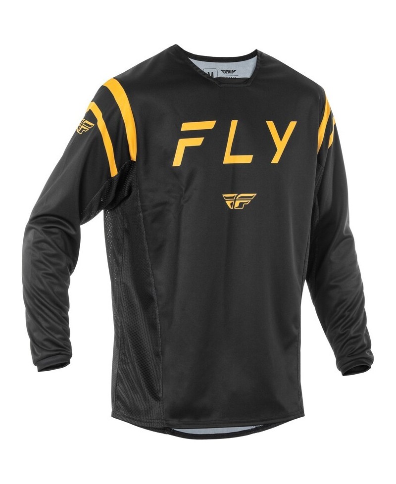 Maillot FLY RACING Kinetic Center - noir/or