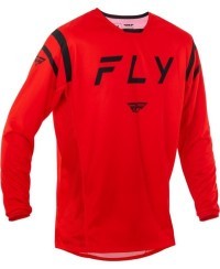 Maillot FLY RACING Kinetic Center - rouge/noir