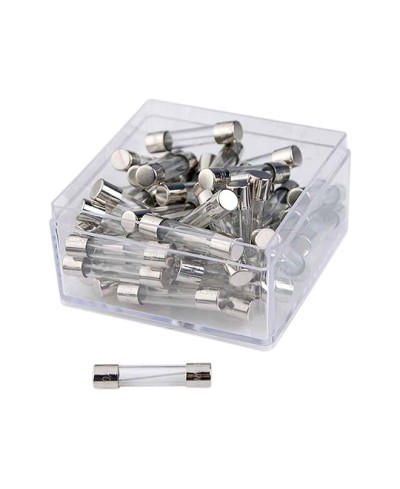 FUSIBLE ROND EN VERRE ASSORTIE 6.4 X 30 MM  (5A-10A-15A-20A) (BOITE DE  50)