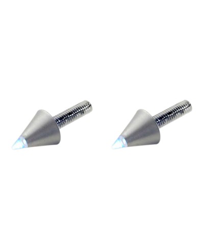 ECLAIRAGE DE PLAQUE TUN'R* CONIQUE BLANC/ALU A LEDS (PR)