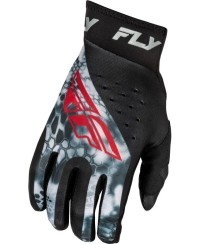 Gants FLY RACING Pro Lite Kryptek - noir/rouge/gris