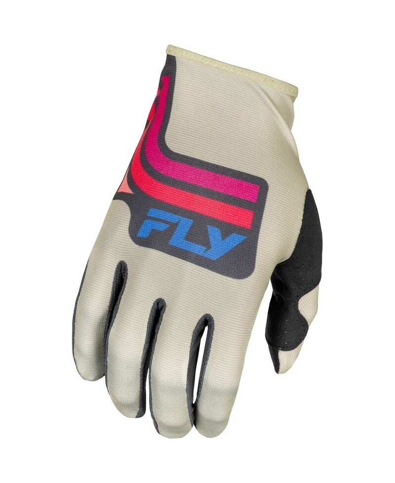 Gants FLY RACING Lite S.E. Vice - gris clair/rose/corail