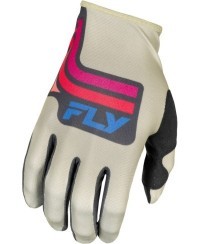Gants FLY RACING Lite S.E. Vice - gris clair/rose/corail