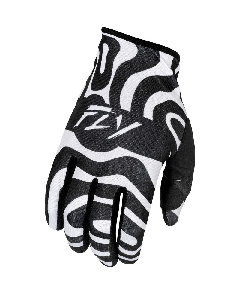 Gants FLY RACING Lite L.E. Abyss - blanc/noir