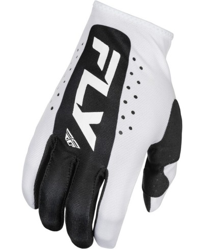 Gants FLY RACING Lite - blanc/noir