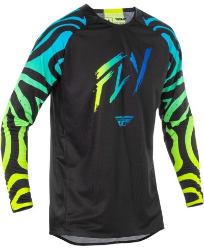 Maillot FLY RACING Evolution DST S.E. Zen - noir/bleu/Hi-Vis