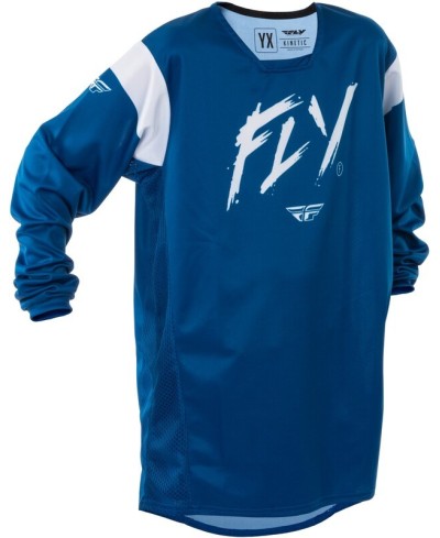 Maillot enfant FLY RACING Kinetic Stoke - Navy/blanc
