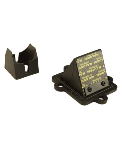 CLAPET SCOOTER MALOSSI VL14 CARBONE ADAPT. NITRO/SR50/F12/OVETTO/MACH G (2 LAMELLES) 45°