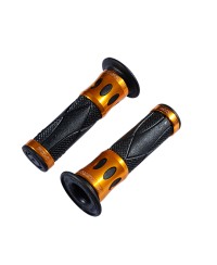 REVETEMENT/POIGNEE PROGRIP ROAD 728 NOIR/OR (PR) BAGUE ALU 122MM