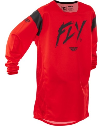 Maillot enfant FLY RACING Kinetic Stoke -  rouge/noir