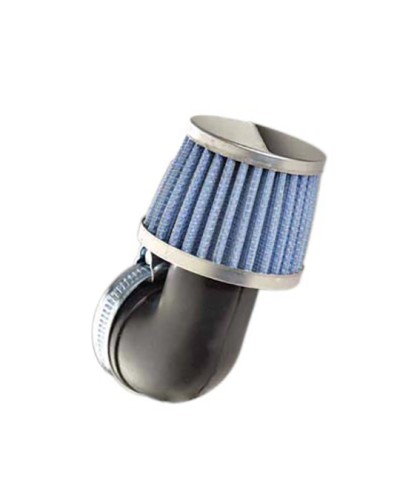 FILTRE A AIR TUN'R D28-35 CONIQUE KN PM COUDE 90° CHROME