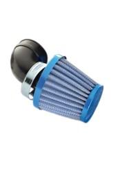 FILTRE A AIR TUN'R D28-35 CONIQUE KN GM COUDE 90° BLEU