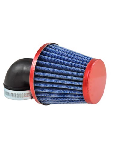 FILTRE A AIR TUN'R D28-35 CONIQUE KN GM COUDE 90° ROUGE
