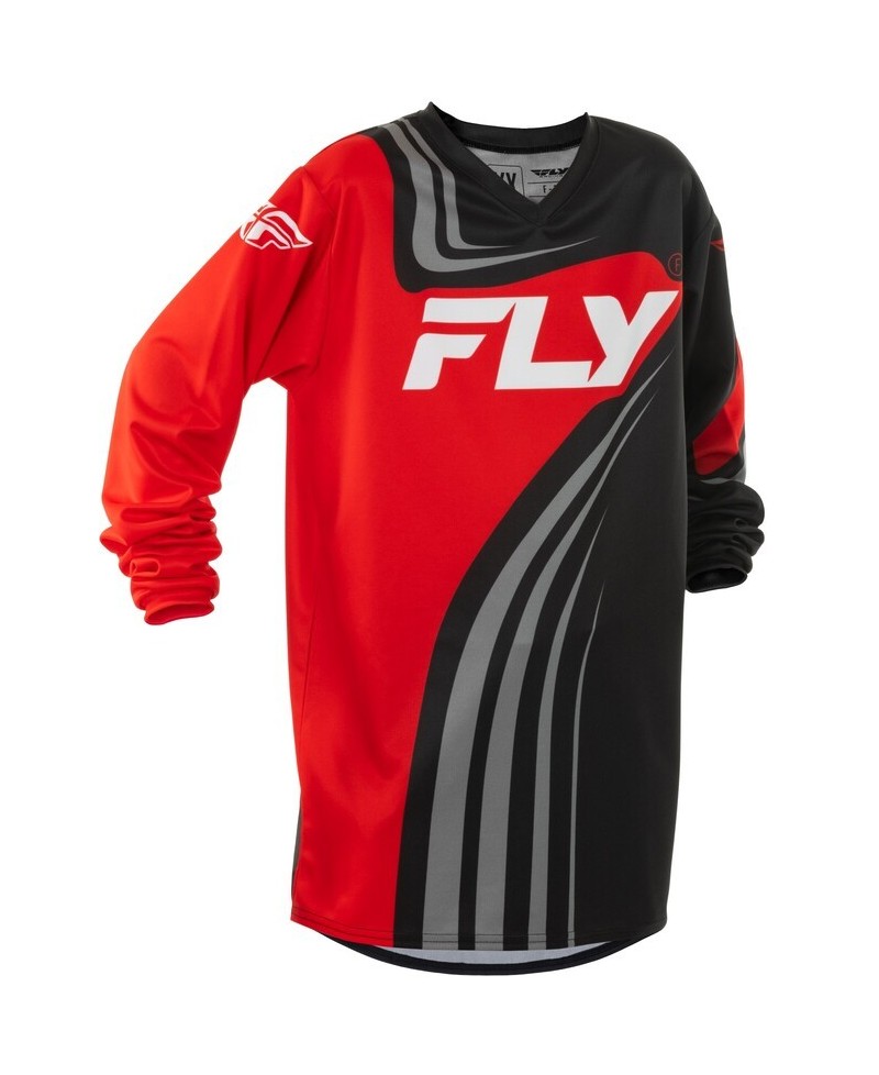 Maillot enfant FLY RACING F-16 - noir/rouge/blanc