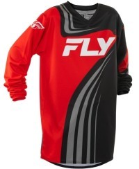 Maillot enfant FLY RACING F-16 - noir/rouge/blanc
