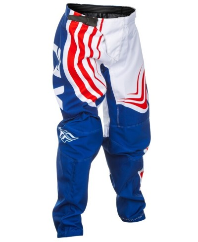 Pantalon enfant FLY RACING F-16 - rouge/blanc/bleu