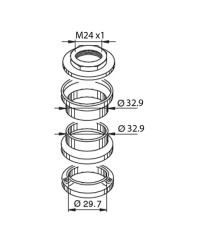 JEU DIRECTION SCOOTER TEKNIX ADAPT. V.CLIC/SCOOT CHINOIS