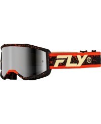 Masque FLY RACING Zone noir/rouge - écran argent fumé