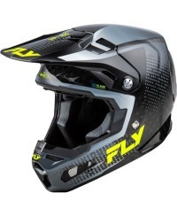Casque FLY RACING Formula S Carbon Protocol - noir carbone/gris/Hi-Vis