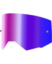 Écran FLY RACING avec fixation pour tear-off - écran rouge Iridescent fumé