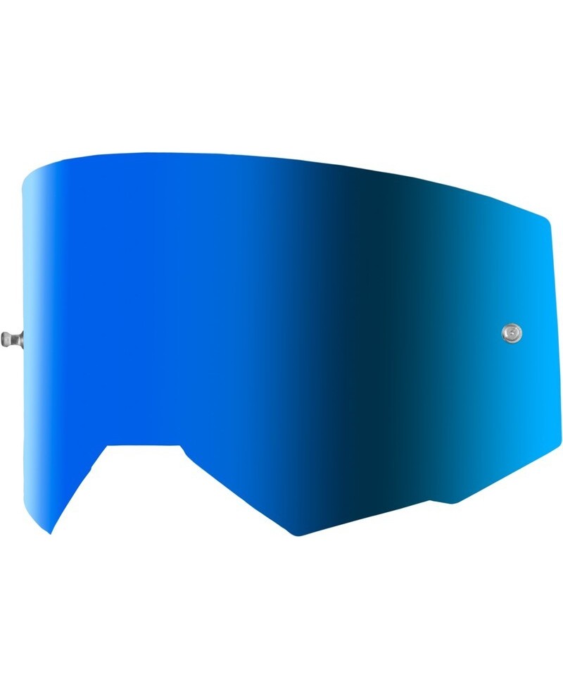 Écran FLY RACING avec fixation pour tear-off - écran Sky Blue fumé