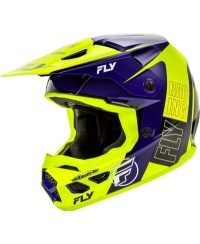 Casque FLY RACING Kinetic Rally - Hi-Vis/bleu/noir