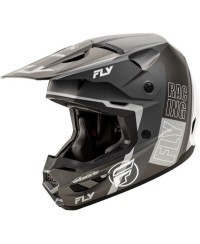 Casque FLY RACING Kinetic Rally - gris mat/noir/blanc
