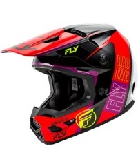 Casque FLY RACING Kinetic Rally - rouge/noir/blanc