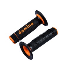 REVETEMENT/POIGNEE DOMINO A020 CROSS DOUBLE DENSITE NOIR/ORANGE (PR) 118MM