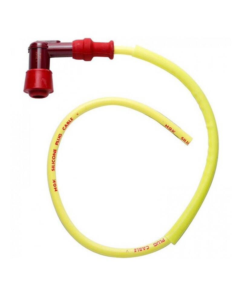 Faisceau d'allumage LY11 coudé 90° pour Bobine sans olive - cable 50cm NGK