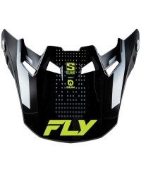 Visière FLY RACING Formula S Carbon Protocol - noir carbone/gris/Hi-Vis
