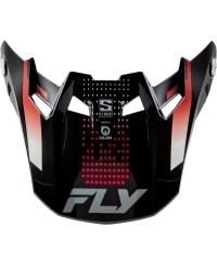 Visière FLY RACING Formula S Carbon Protocol - noir carbone/rouge