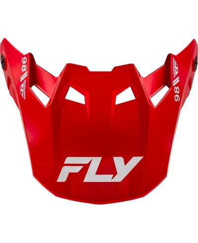 Visière FLY RACING Formula CC Objective - rouge/blanc