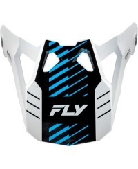 Visière FLY RACING Formula CP Slice - blanc/rouge/cyan