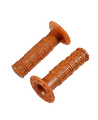 REVETEMENT/POIGNEE DOMINO VINTAGE /RETRO CROSS MARRON (PR) 120MM