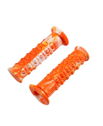 REVETEMENT/POIGNEE TUN'R SKULL ORANGE/BLANC (PR)