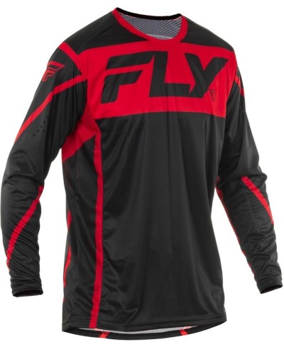Maillot FLY RACING Lite - noir/rouge