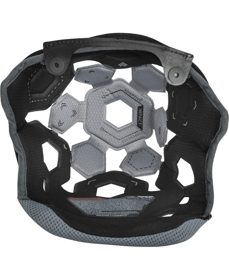 Coiffe FLY RACING Formula enfant (YM-15mm) - noir/Cool Grey