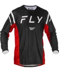 Maillot FLY RACING Kinetic Mesh - noir/rouge
