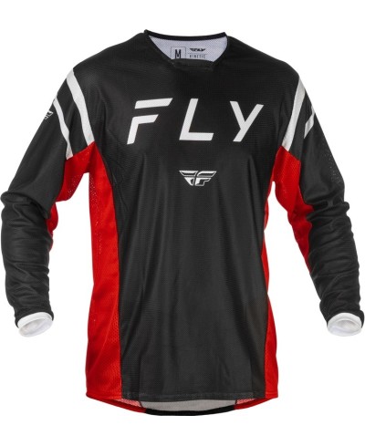 Maillot FLY RACING Kinetic Mesh - noir/rouge