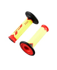 REVETEMENT/POIGNEE PROGRIP 788 JAUNE FLUO/ROUGE/NOIR (PR) TRIPLE DENSITE 115MM