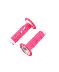 REVETEMENT/POIGNEE PROGRIP 791 FUSHIA/BLANC (PR) DOUBLE DENSITE 115MM
