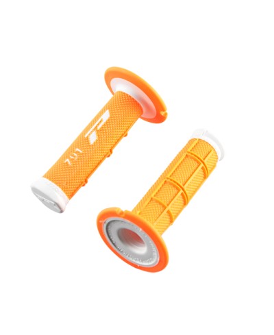 REVETEMENT/POIGNEE PROGRIP 791 ORANGE FLUO/BLANC (PR) DOUBLE DENSITE 115MM