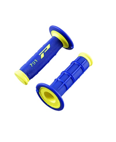REVETEMENT/POIGNEE PROGRIP 791 BLEU/JAUNE FLUO (PR) DOUBLE DENSITE 115MM