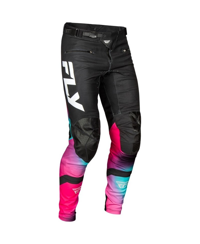 Pantalon vélo FLY RACING Rayce - fuschia/noir/teal