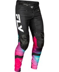 Pantalon vélo FLY RACING Rayce - fuschia/noir/teal