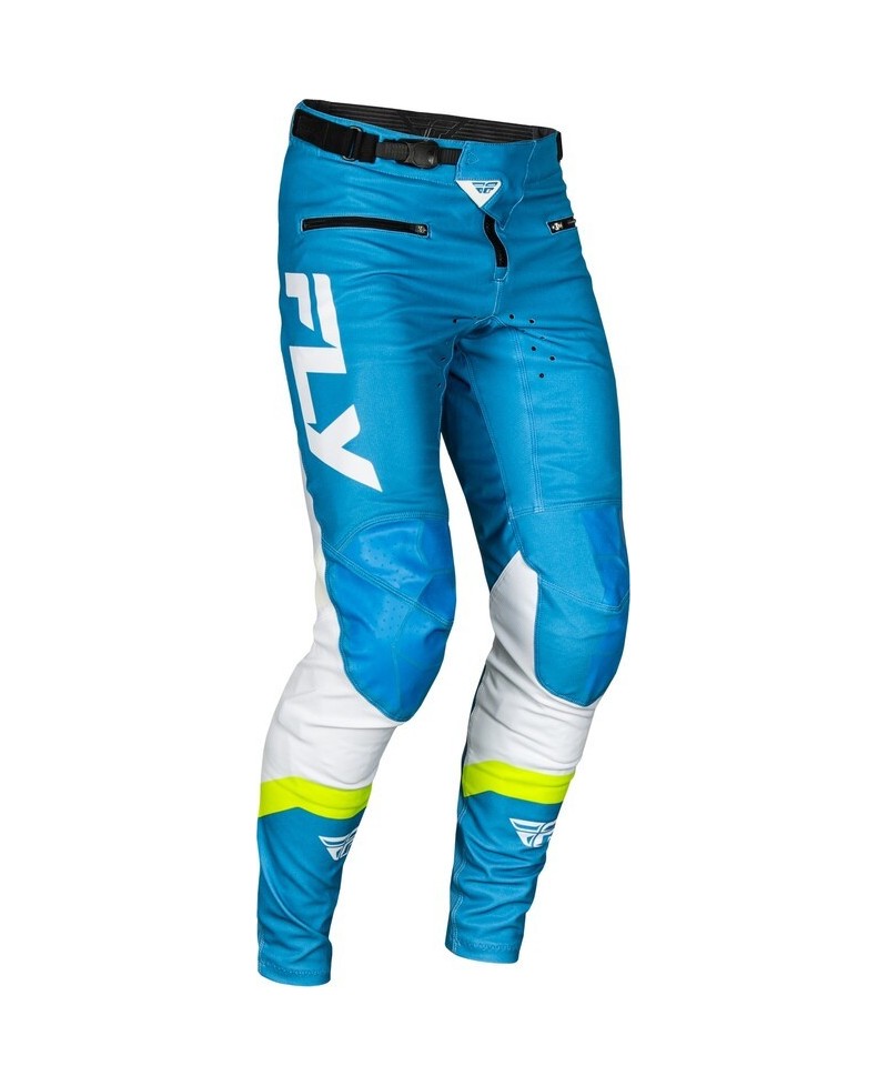 Pantalon vélo FLY RACING Rayce - bleu/blanc/vert citron