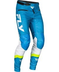 Pantalon vélo FLY RACING Rayce - bleu/blanc/vert citron