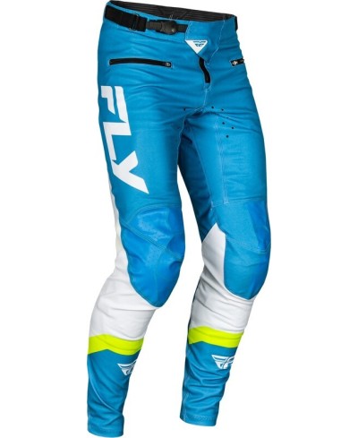 Pantalon vélo FLY RACING Rayce - bleu/blanc/vert citron
